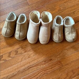 Kids Cozy Faux-Shearling One Piece Boots - Tan